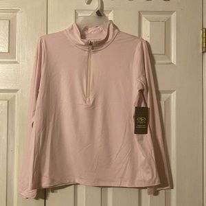 Athletic Works Girls Knit long sleeve zip pullover; size: XL, XXL